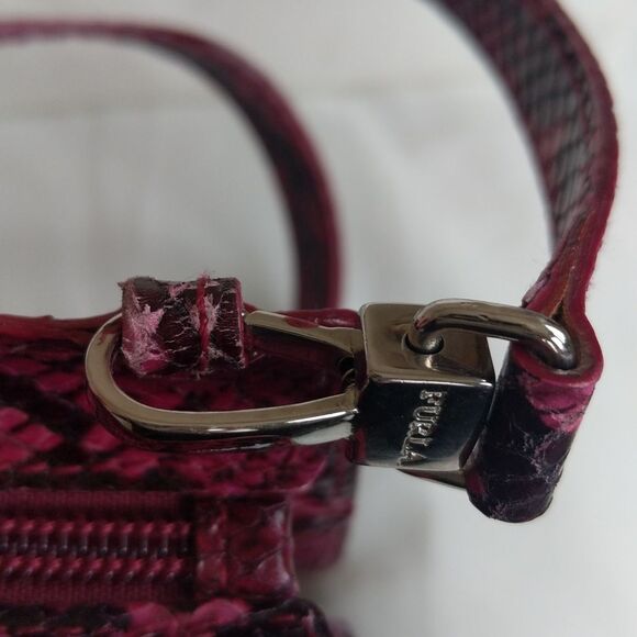 Furla Vintage  Small 💗Pink Snake Skin Purse - Picture 15 of 15